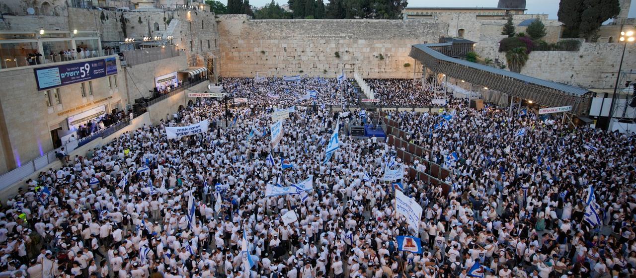 Spannungen und Ausschreitungen beim Flaggenmarsch in Jerusalem