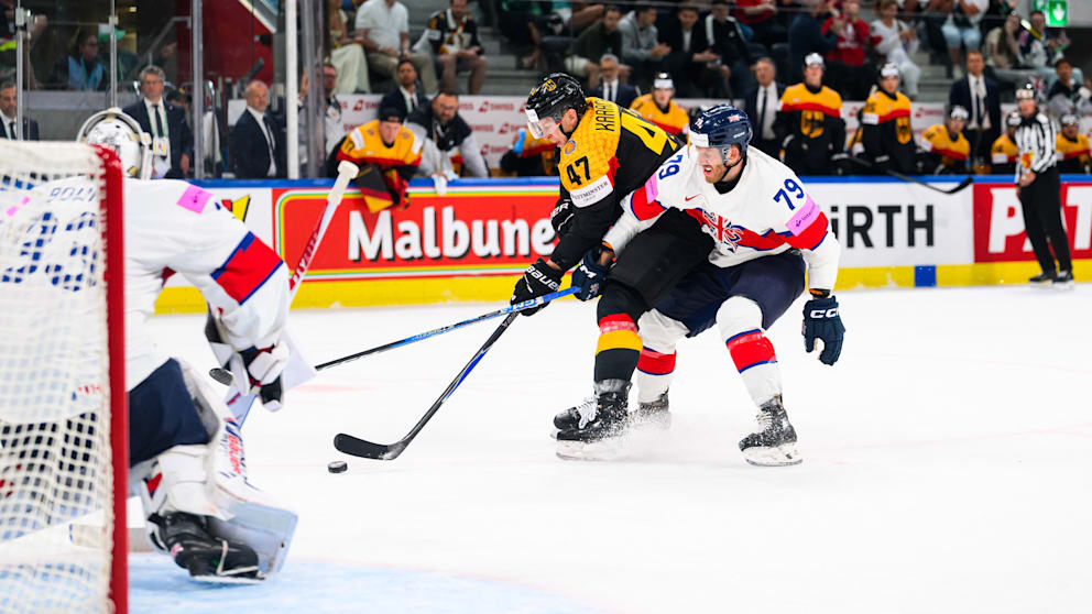 Deutschland gewinnt klar gegen Großbritannien bei der Eishockey-WM