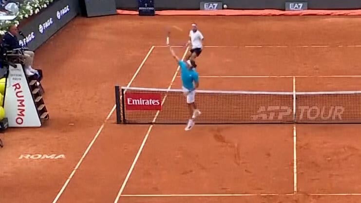 Deutsches Tennis-Duell in Rom