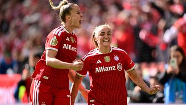 Bayern München gewinnt den DFB-Pokal der Frauen gegen Wolfsburg