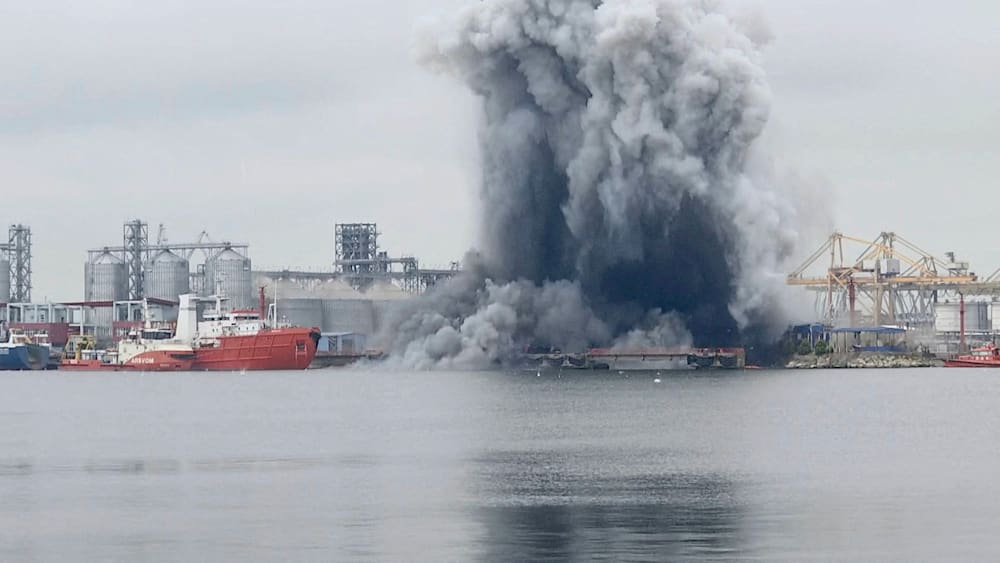 Ukrainische Drohne explodiert im rumänischen Hafen