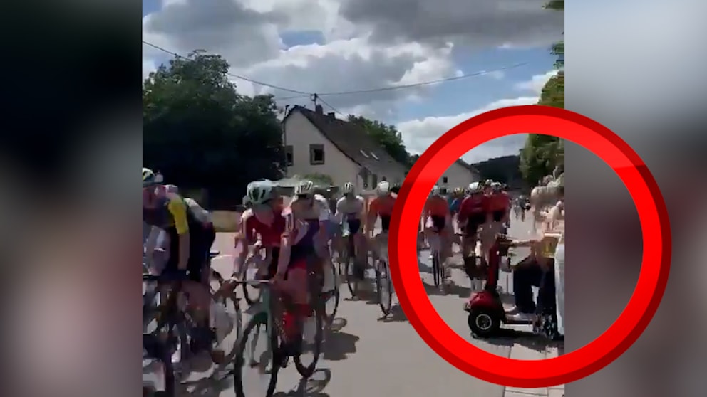 Seniorin auf Rennstrecke verursacht Massencrash mit E-Scooter