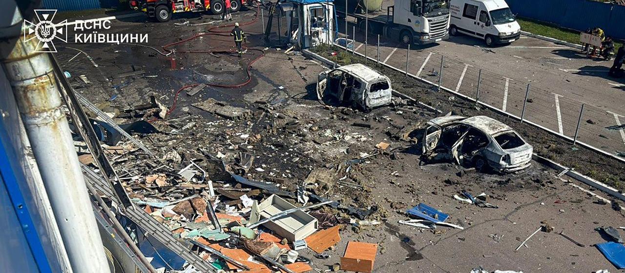 Russische Drohnenangriffe in der Ukraine