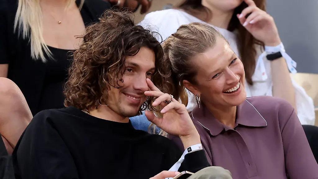 Topmodel Toni Garrn und Jeremy Steeb bei den French Open