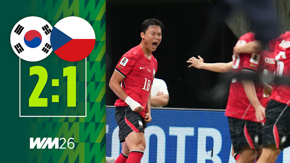 Südkorea feiert spektakulären Sieg gegen Tschechien in 153 Sekunden