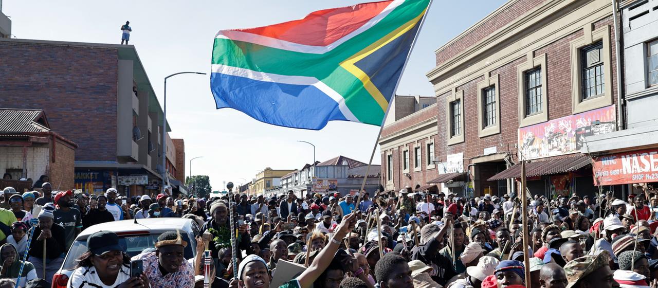 Südafrika Reagiert auf Gewalt bei Protesten gegen Einwanderung